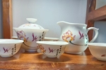 白瓷蓋碗茶杯功夫茶具套裝帶蓋陶瓷泡茶